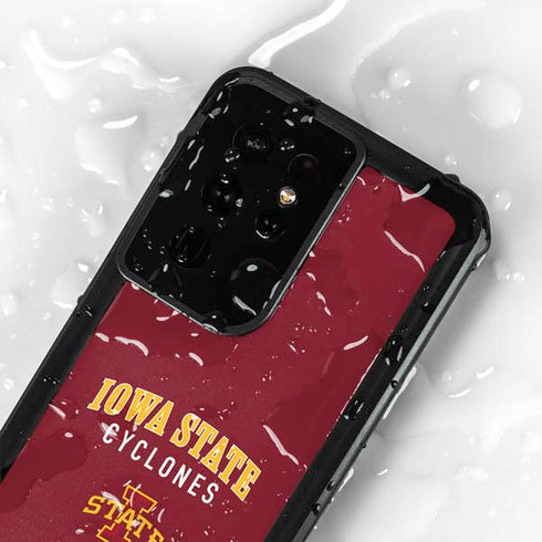 Iowa State University Collegiate Text Galaxy S24 Ultra Waterproof Case