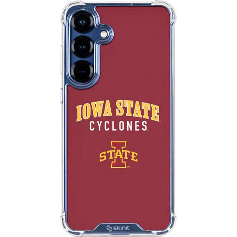 Iowa State University Collegiate Text Galaxy S25 Clear Case
