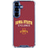 Iowa State University Collegiate Text Galaxy S25 Clear Case