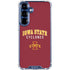 Iowa State University Collegiate Text Galaxy S25 FE Clear Case
