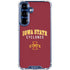Iowa State University Collegiate Text Galaxy S25 Plus Clear Case