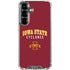 Iowa State University Collegiate Text Galaxy S26 Clear Case