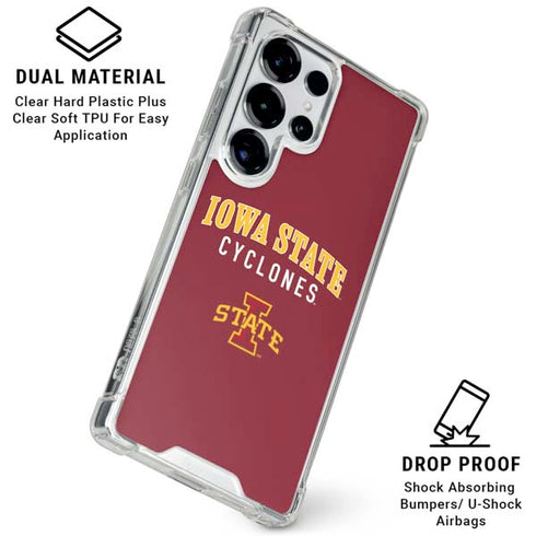 Iowa State University Collegiate Text Galaxy S26 Ultra Clear Case