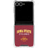 Iowa State University Collegiate Text Galaxy Z Flip7 Clear Case