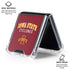 Iowa State University Collegiate Text Galaxy Z Flip7 Clear Case
