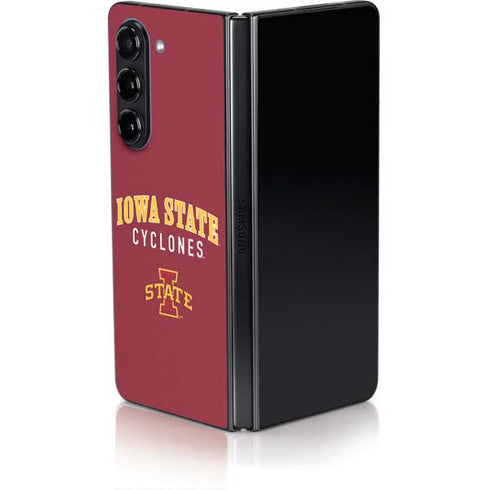 Iowa State University Collegiate Text Galaxy Z Fold5 5G Skin
