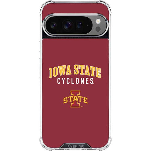 Iowa State University Collegiate Text Google Pixel 10 Pro XL Clear Case