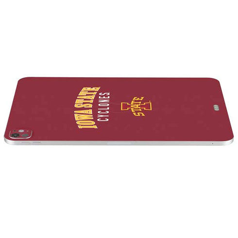 Iowa State University Collegiate Text iPad Pro 13in M4 (2024) Skin