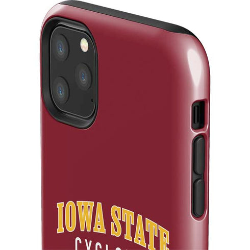 Iowa State University Collegiate Text iPhone 11 Pro Max Impact Case