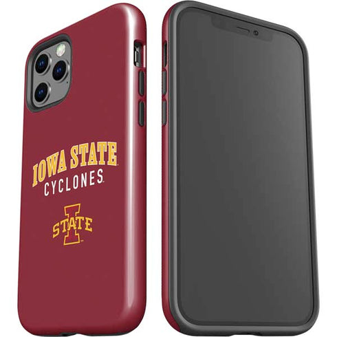 Iowa State University Collegiate Text iPhone 12 Pro Impact Case