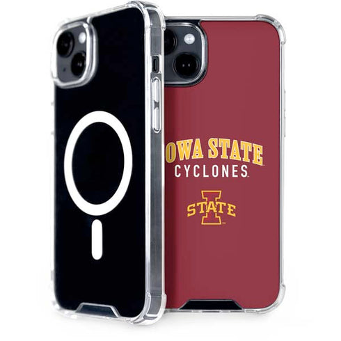 Iowa State University Collegiate Text iPhone 14 Plus MagSafe Case