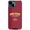 Iowa State University Collegiate Text iPhone 15 Clear Case