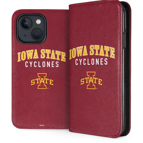 Iowa State University Collegiate Text iPhone 15 Folio Case