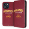 Iowa State University Collegiate Text iPhone 15 Plus Folio Case