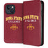 Iowa State University Collegiate Text iPhone 15 Plus Folio Case