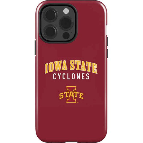Iowa State University Collegiate Text iPhone 15 Pro Impact Case
