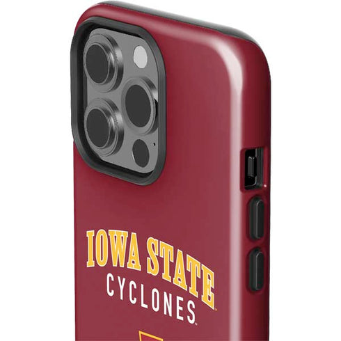 Iowa State University Collegiate Text iPhone 15 Pro Impact Case