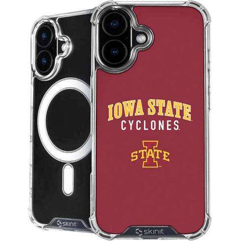 Iowa State University Collegiate Text iPhone 16 MagSafe Case