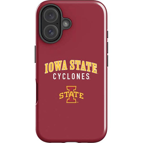 Iowa State University Collegiate Text iPhone 16 Plus Impact Case