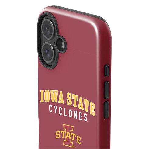 Iowa State University Collegiate Text iPhone 16 Plus Impact Case