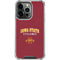 Iowa State University Collegiate Text iPhone 16 Pro Clear Case