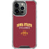 Iowa State University Collegiate Text iPhone 16 Pro Clear Case