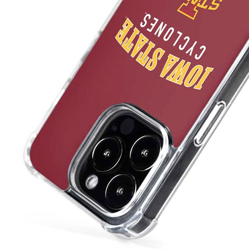 Iowa State University Collegiate Text iPhone 16 Pro MagSafe Case