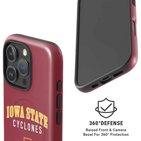 Iowa State University Collegiate Text iPhone 16 Pro Magsafe Impact Case