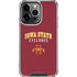 Iowa State University Collegiate Text iPhone 16 Pro Max Clear Case