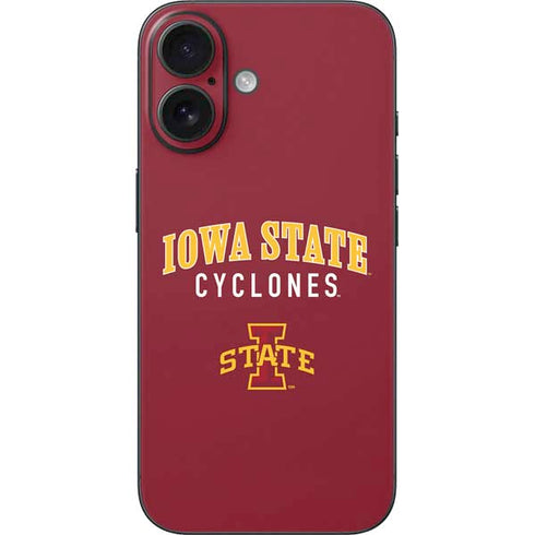 Iowa State University Collegiate Text iPhone 16 Skin