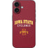 Iowa State University Collegiate Text iPhone 16 Skin