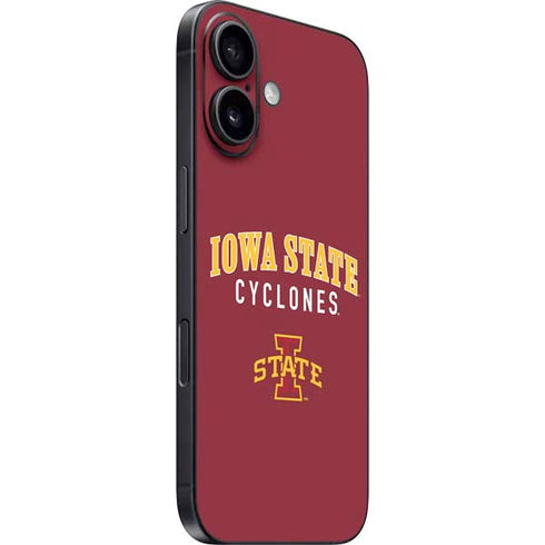 Iowa State University Collegiate Text iPhone 16 Skin