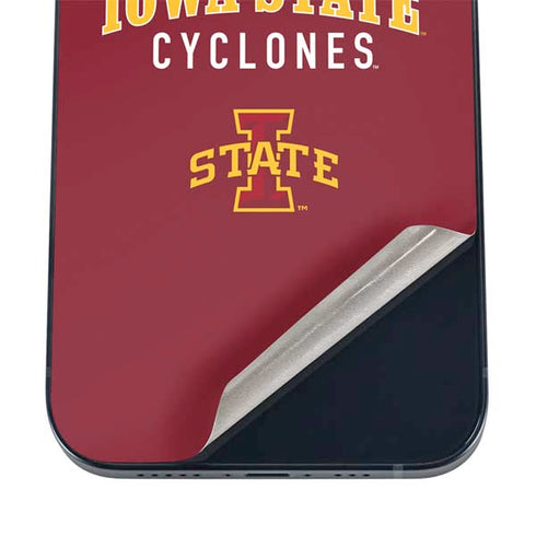 Iowa State University Collegiate Text iPhone 16 Skin