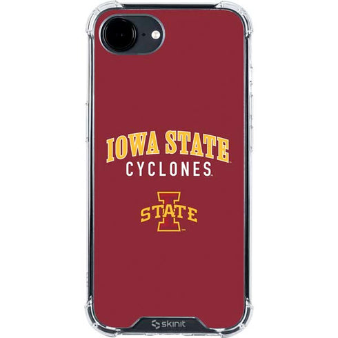Iowa State University Collegiate Text iPhone 16e Clear Case