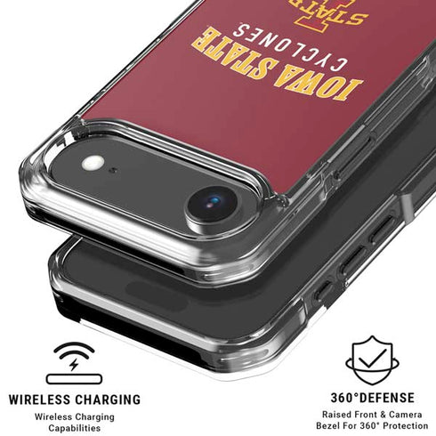 Iowa State University Collegiate Text iPhone 17 Air MagSafe Case