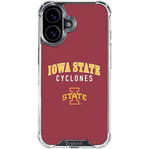 Iowa State University Collegiate Text iPhone 17 Clear Case