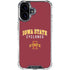 Iowa State University Collegiate Text iPhone 17 Clear Case