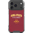 Iowa State University Collegiate Text iPhone 17 Pro Clear Case