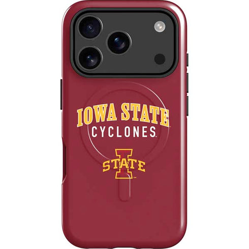 Iowa State University Collegiate Text iPhone 17 Pro Max Magsafe Impact Case