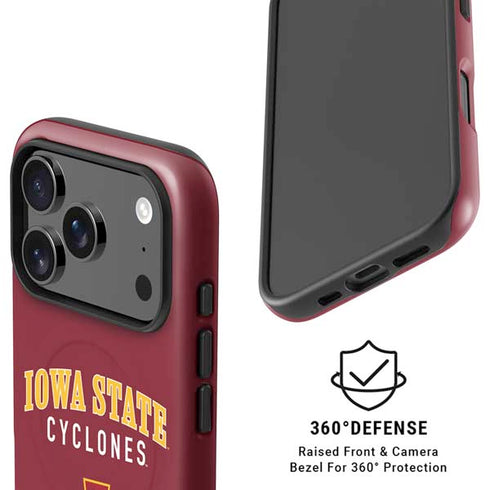 Iowa State University Collegiate Text iPhone 17 Pro Max Magsafe Impact Case
