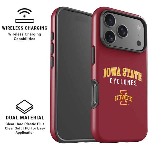 Iowa State University Collegiate Text iPhone 17 Pro Max Magsafe Impact Case