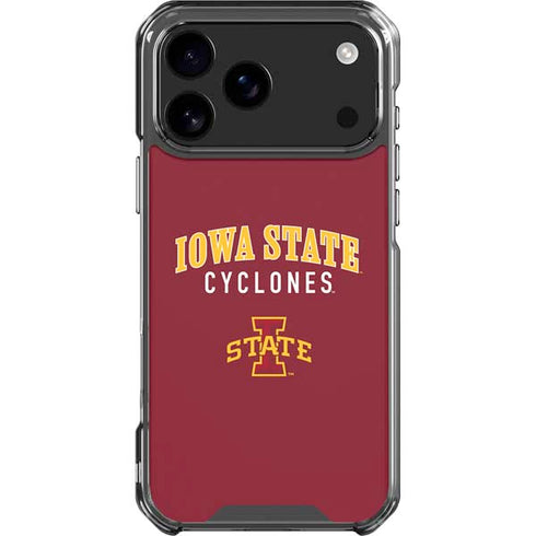 Iowa State University Collegiate Text iPhone 18 Pro Max Clear Case