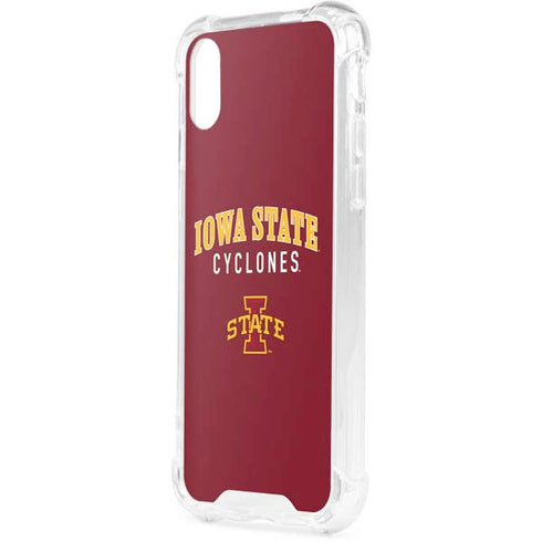 Iowa State University Collegiate Text iPhone XS Clear Case