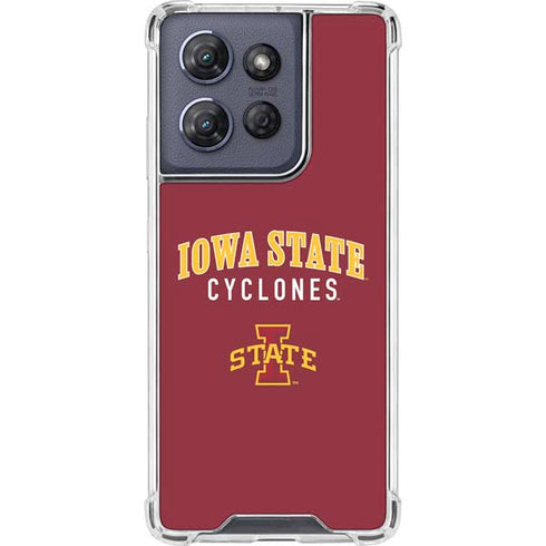Iowa State University Collegiate Text Moto G 5G (2025) Clear Case
