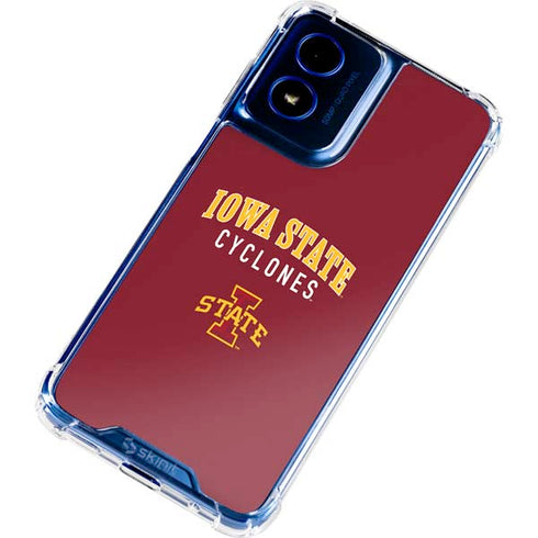 Iowa State University Collegiate Text Moto G Play 4G (2024) Clear Case