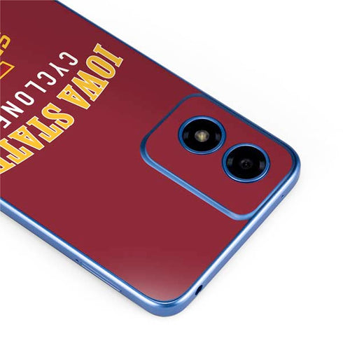 Iowa State University Collegiate Text Moto G Play 4G (2024) Skin