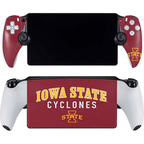 Iowa State University Collegiate Text PlayStation Portal Remote Player Skin