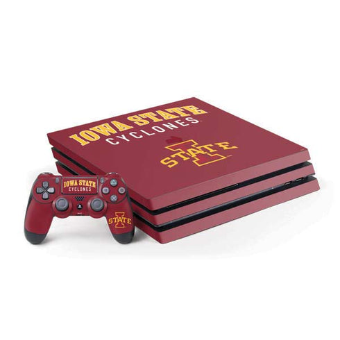 Iowa State University Collegiate Text PlayStation PS4 Skins