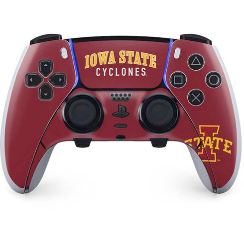 Iowa State University Collegiate Text PS5 DualSense Edge Pro Controller Skin