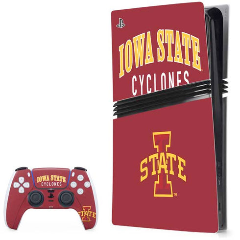 Iowa State University Collegiate Text PlayStation PS5 Skins